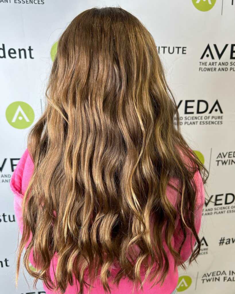 Butterfly Cut with Beach Waves