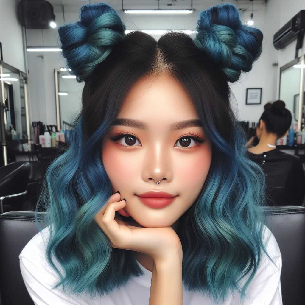 Butterfly Cut with Space Buns