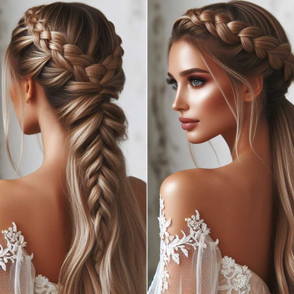 Half-up, Half-down with Braid