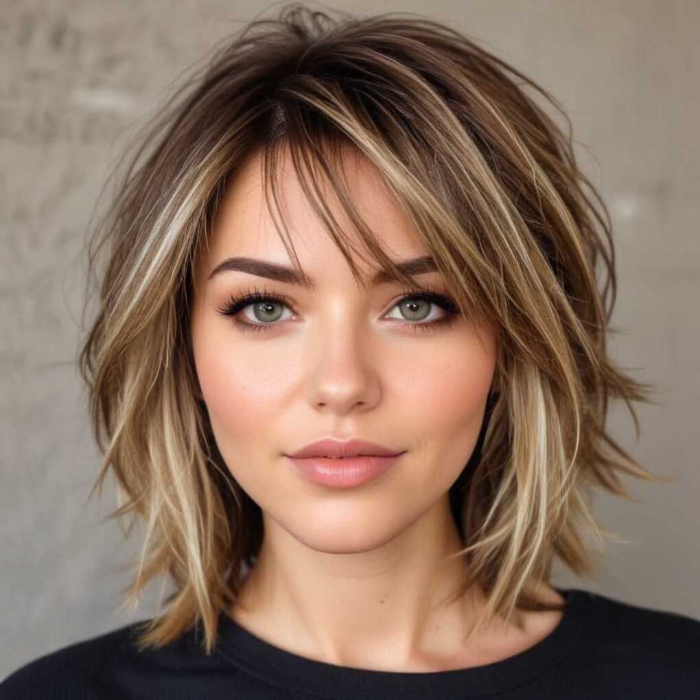 Layered Haircuts for Heart-Shaped Faces