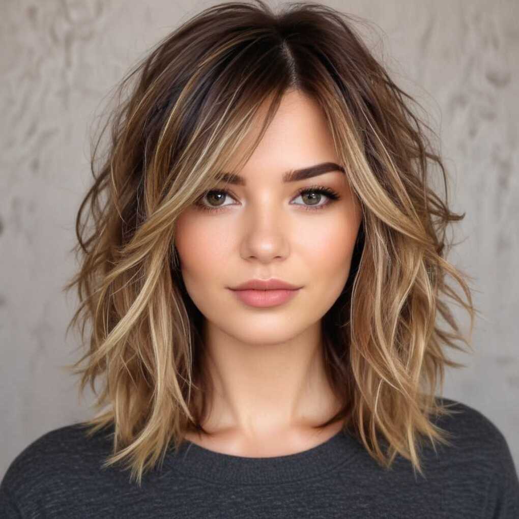 Layered Haircuts for Round Faces