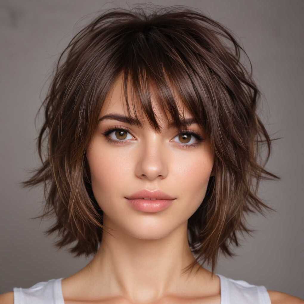 Layered Haircuts with Bangs