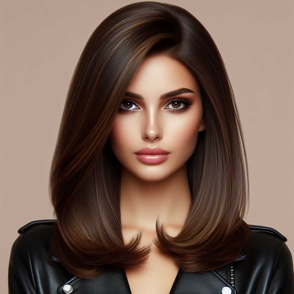 Sleek and Straight Butterfly Cut