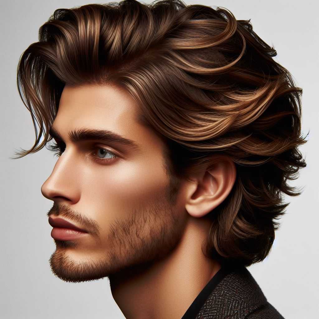 The Brushed-Back Waves for men