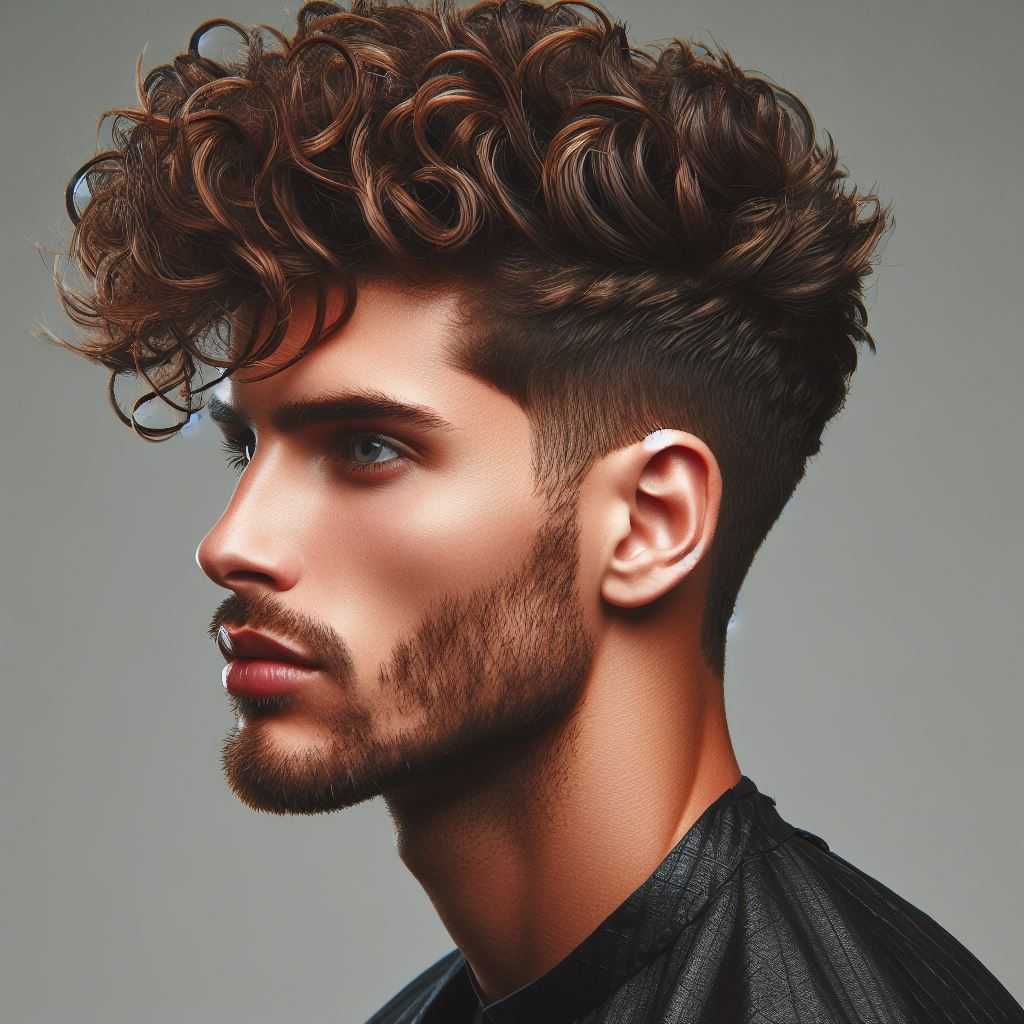 The Curly Faux Hawk for men