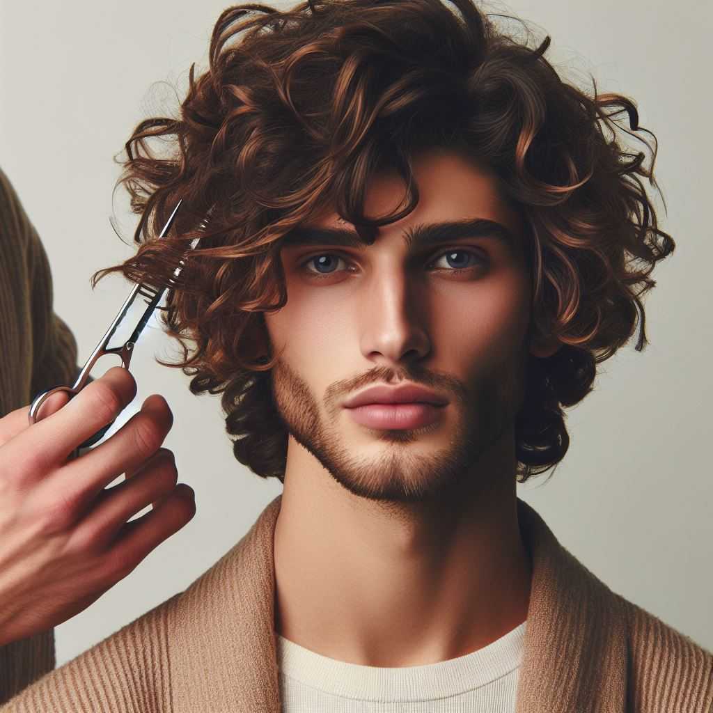 The Curly Fringe for Men