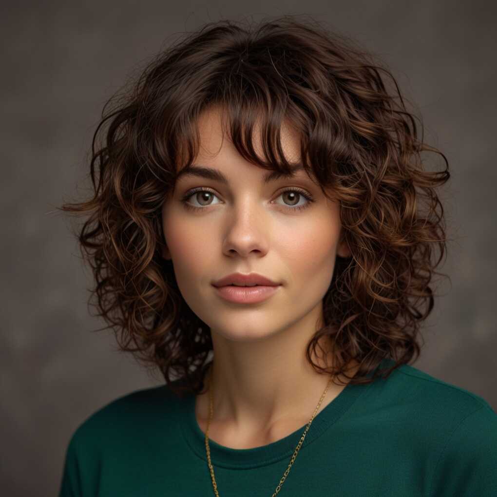 The Curly Shag Bob