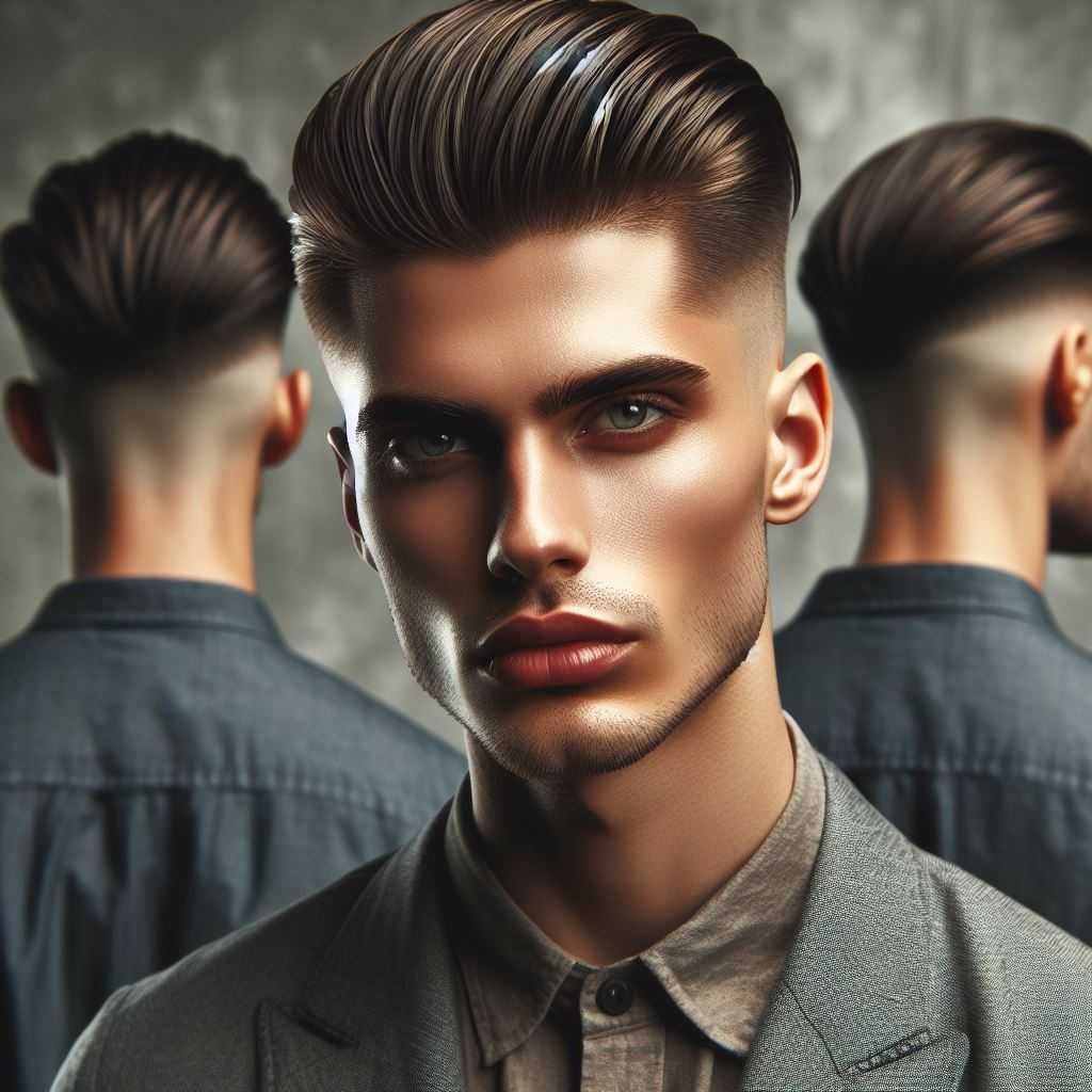 The Slicked-Back Undercut for men