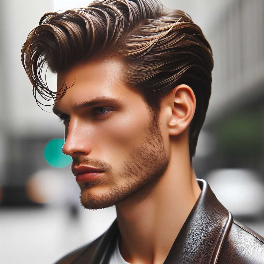 The Slicked-Back Waves for men