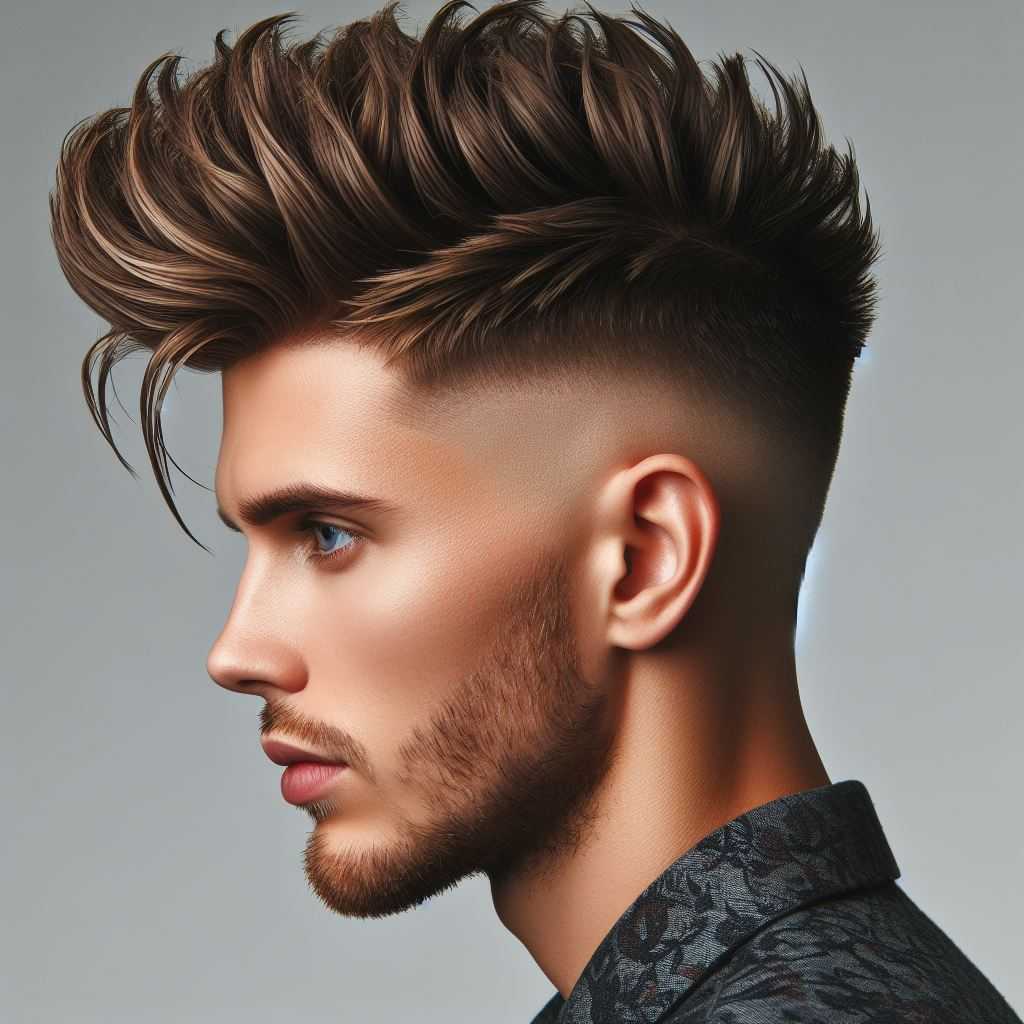 The Textured Quiff Undercut for men