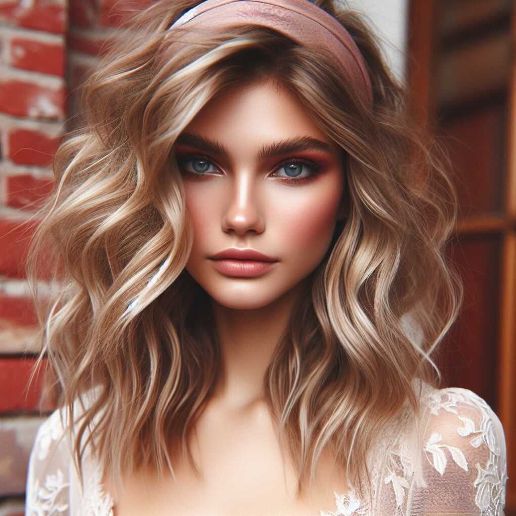 Tousled Waves with Headband