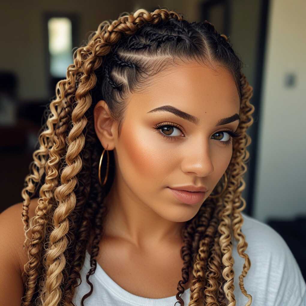 Curly Cornrows