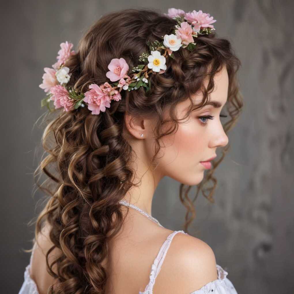 Curly Crown Braid