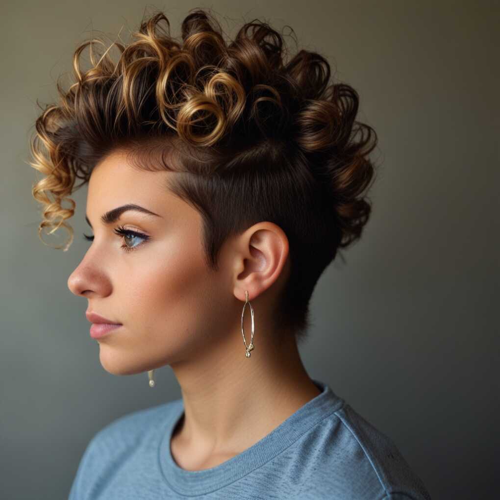 Curly Faux Hawk