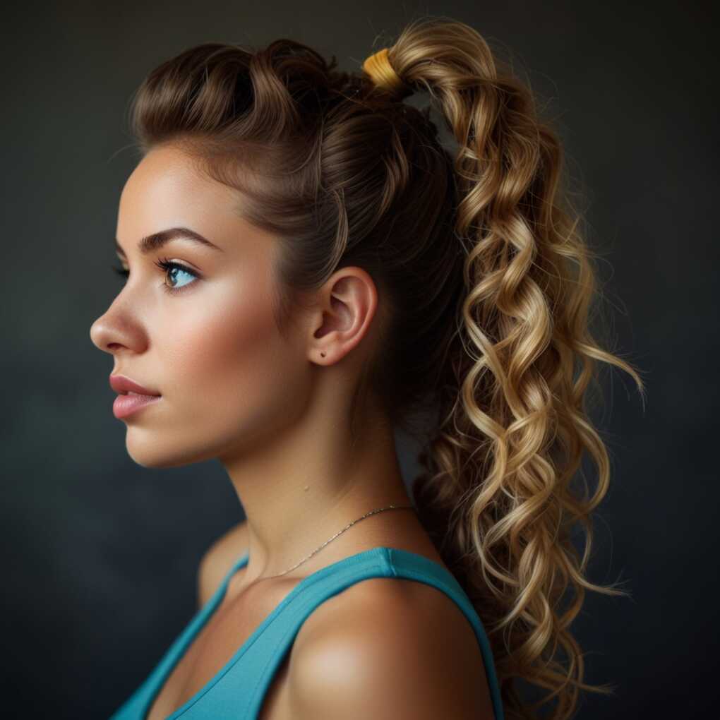 Curly High Ponytail