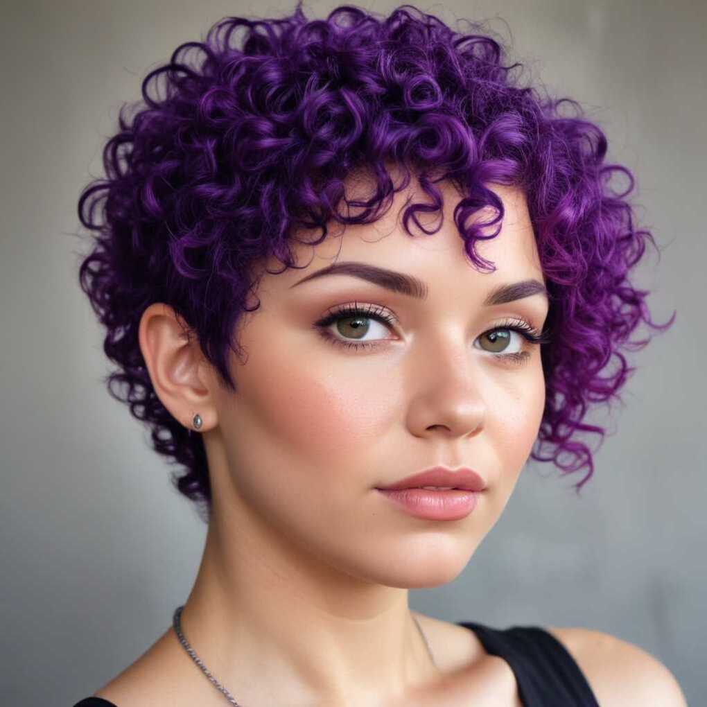 Curly Pixie Cut