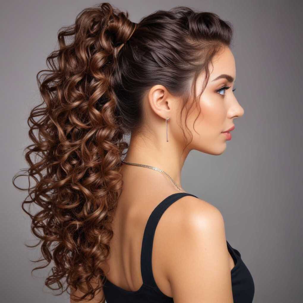 Curly Ponytail