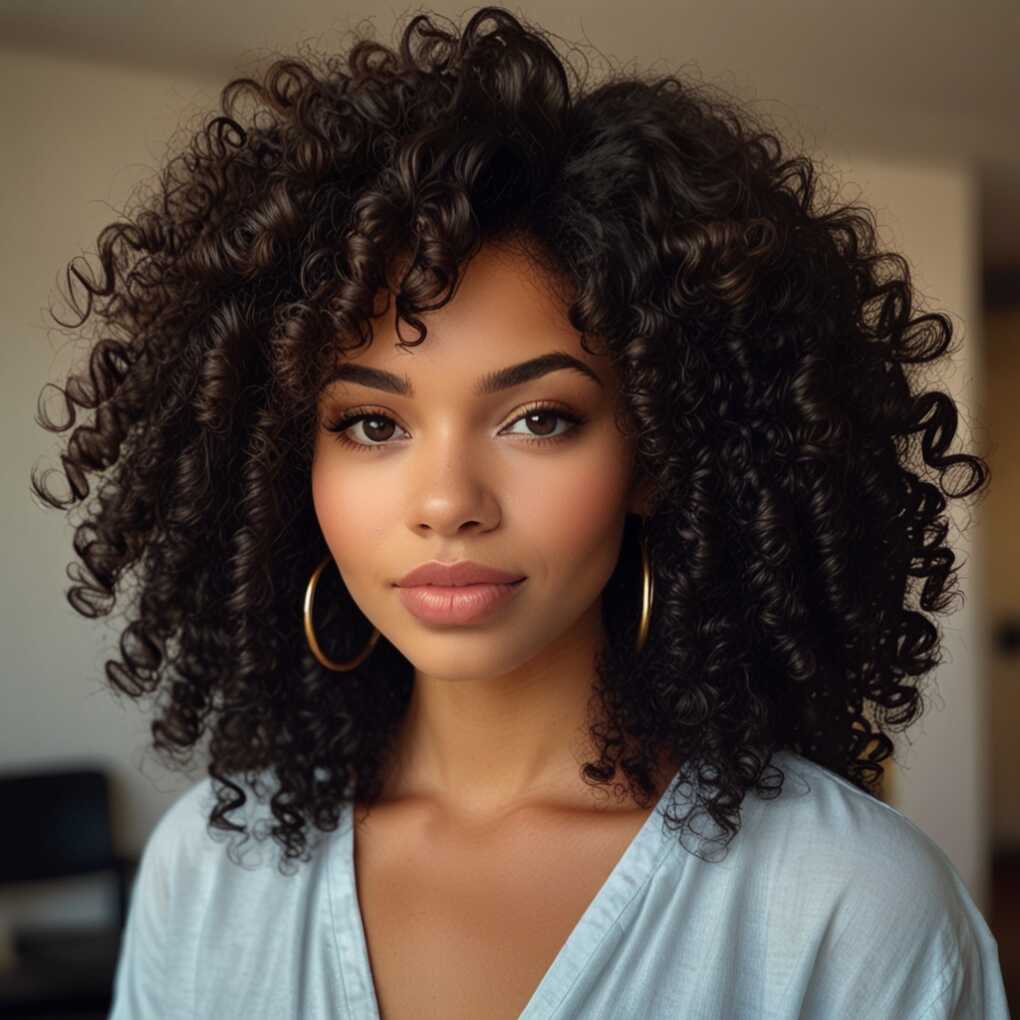 The Classic Afro curly hair