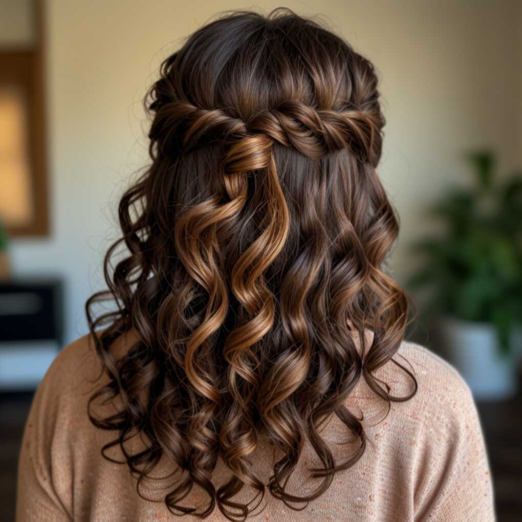 Half-Up, Half-Down Curls