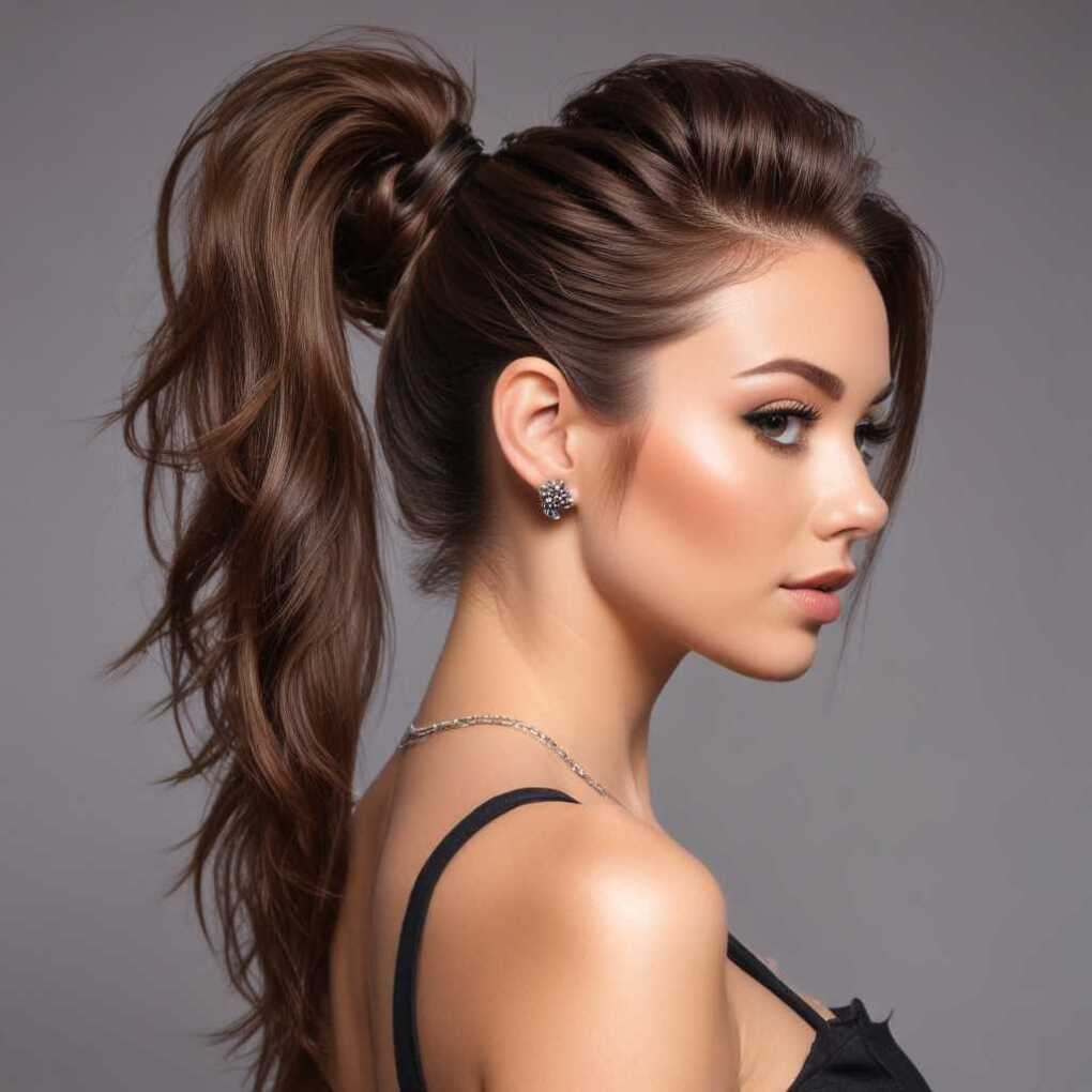 High Ponytail with Volume