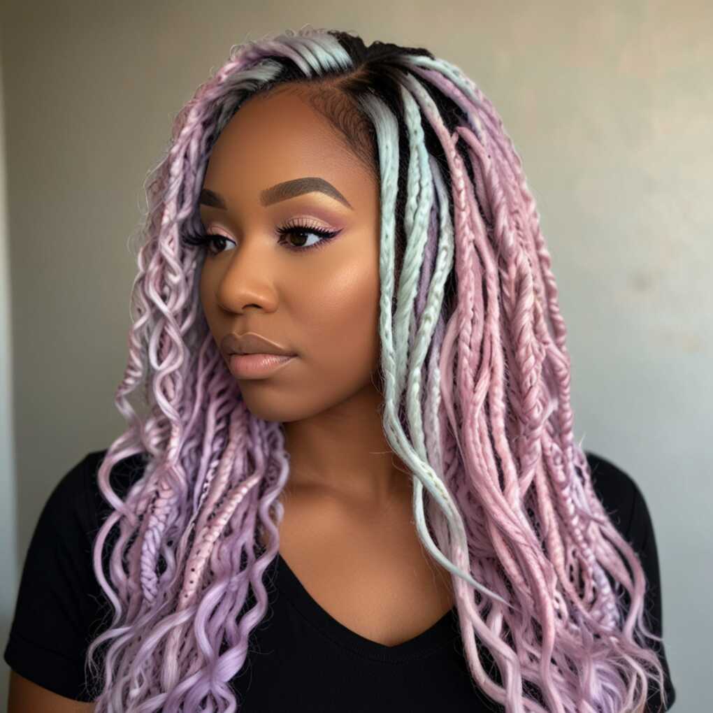 Pastel Butterfly Locs