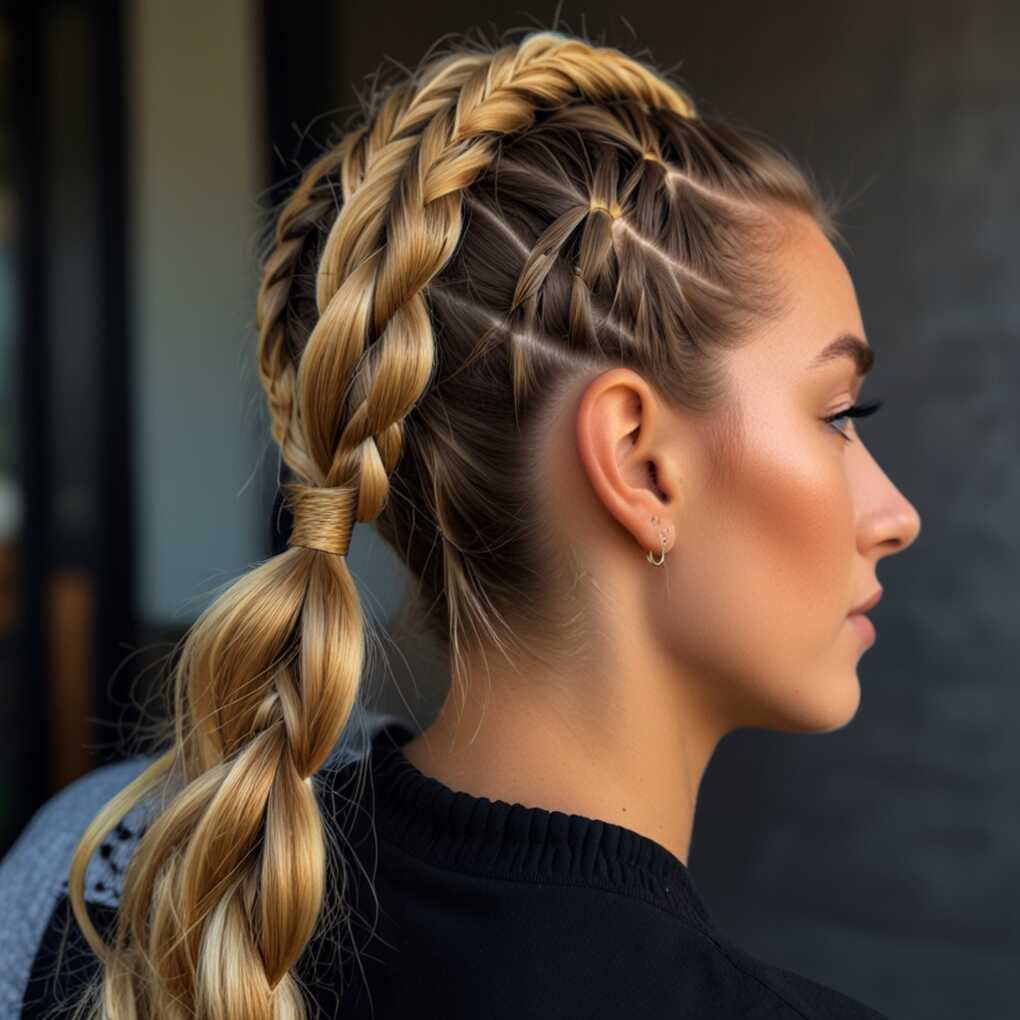 Rope Braid Ponytail