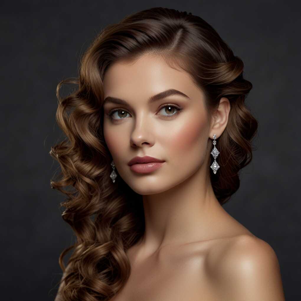 Side-Swept Curls