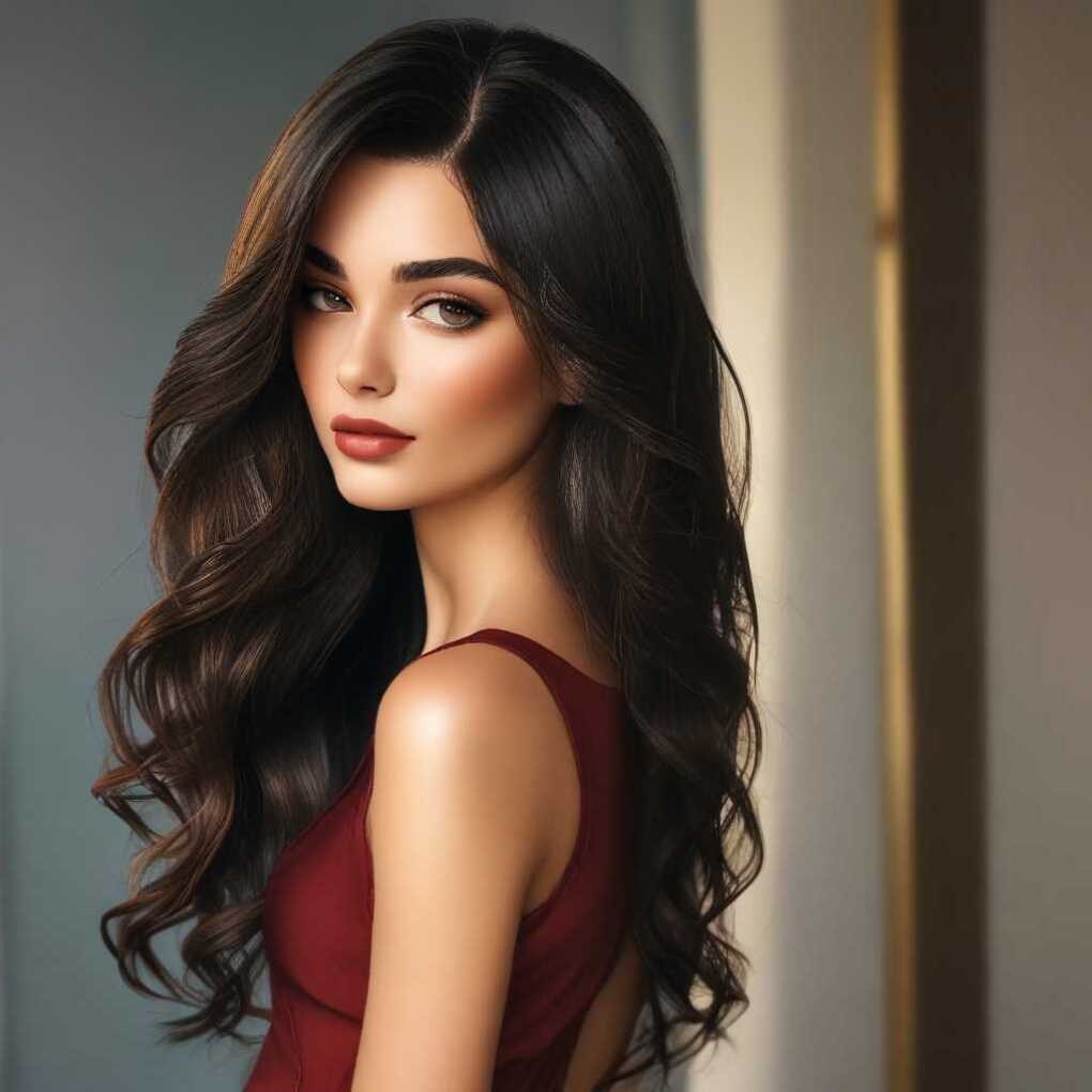 Sleek and Straight with Deep Side Part