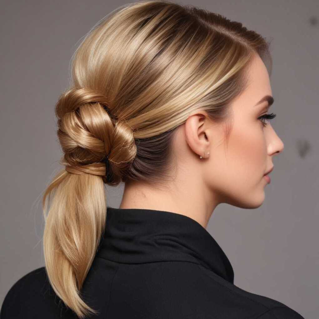 Sleek and Wrapped Ponytail