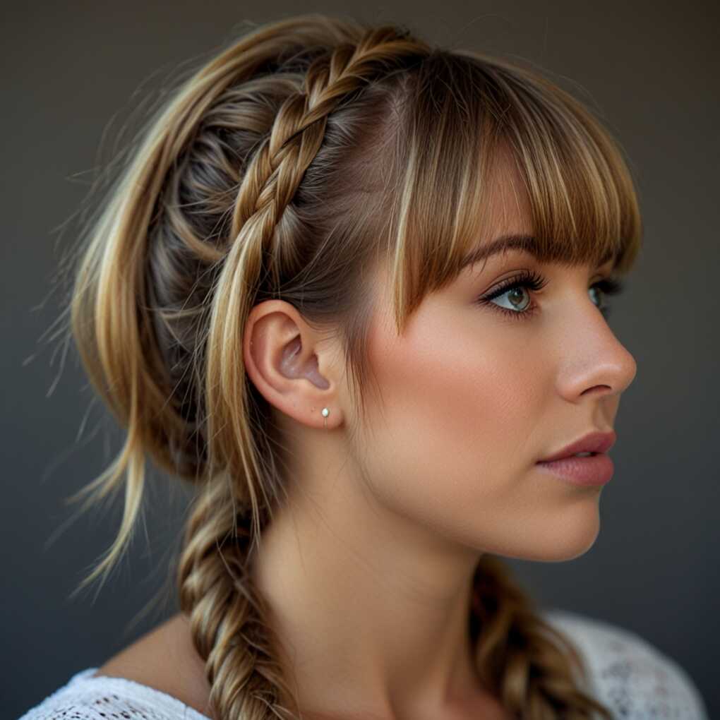 Bangs with Braids