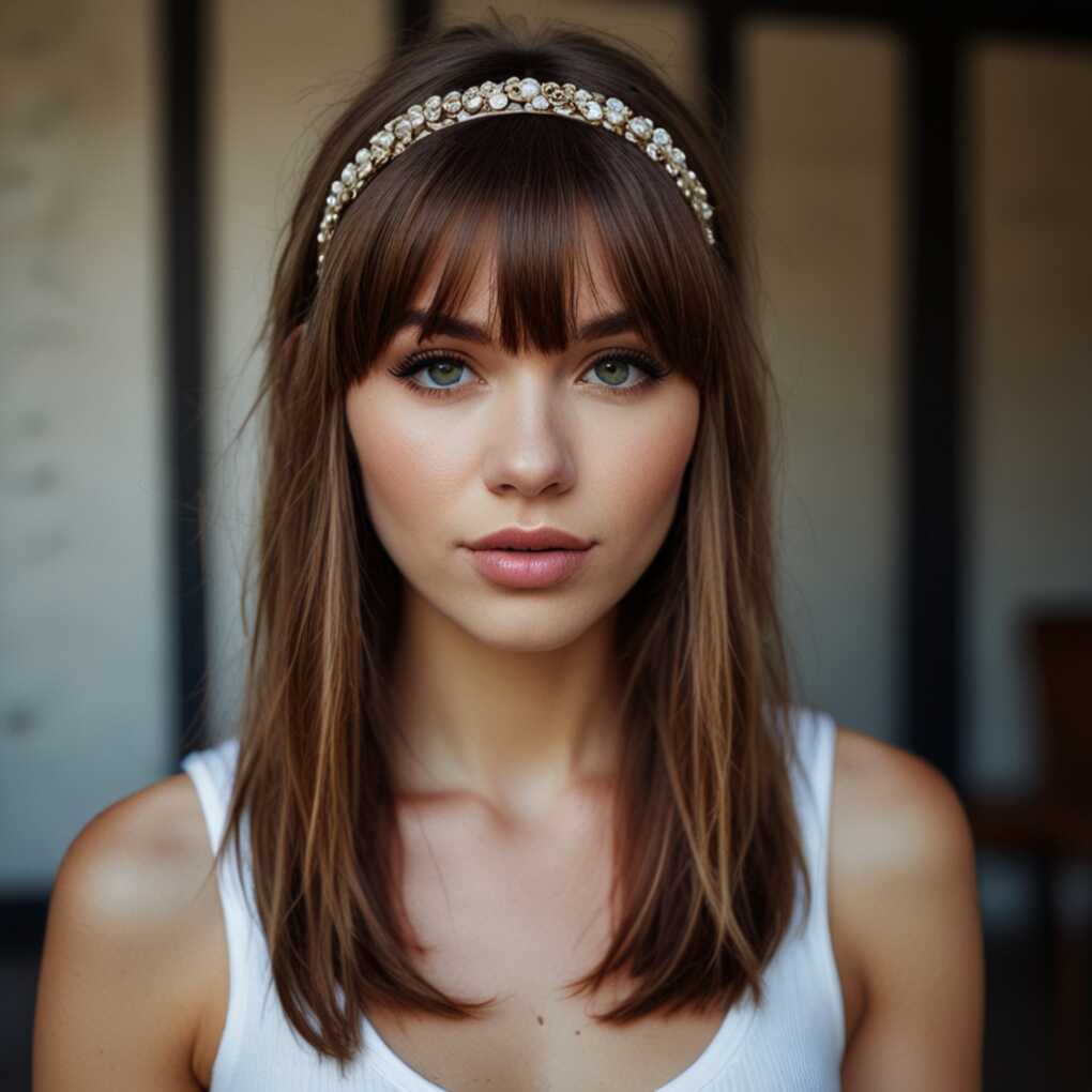  Bangs with Headband