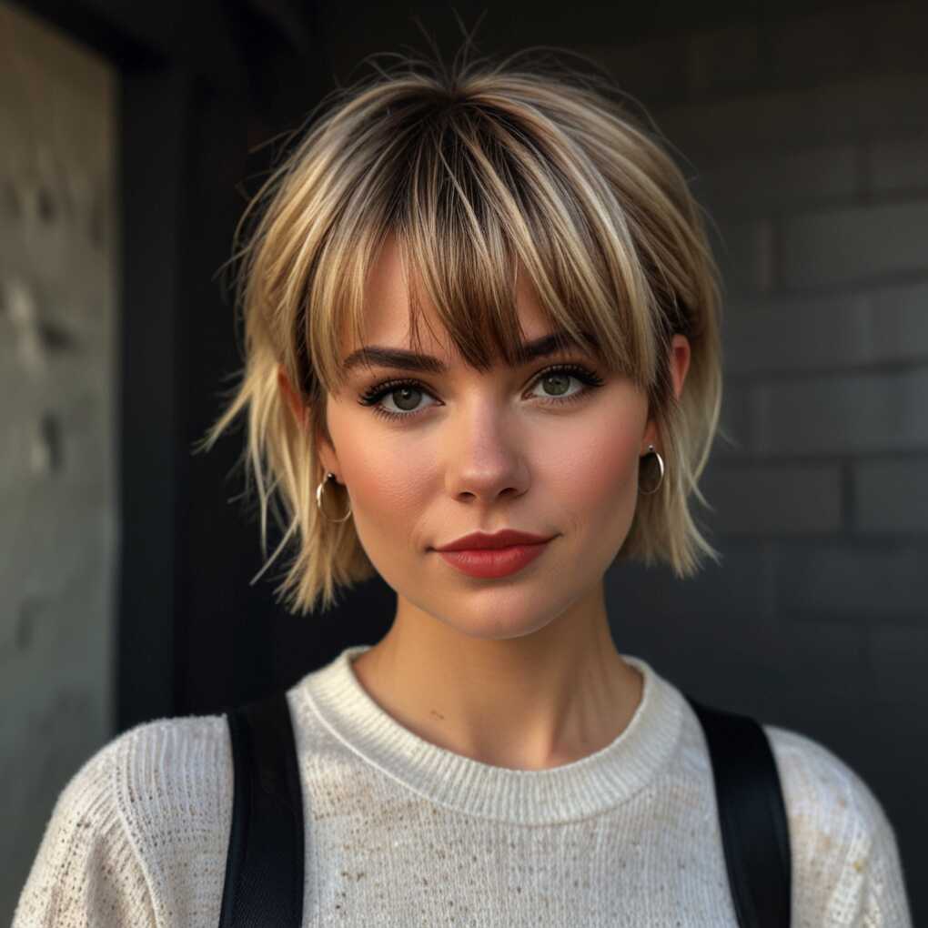 Bangs with Pixie Cut