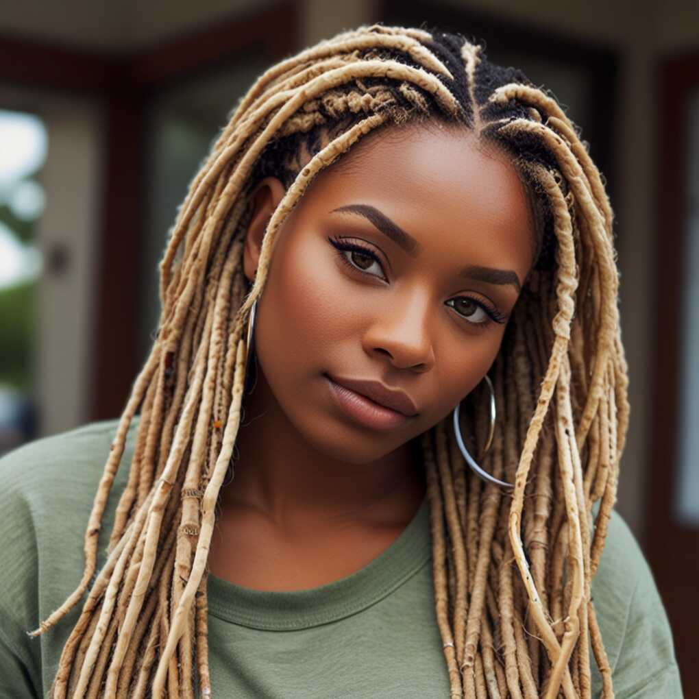 Blonde Faux Locs