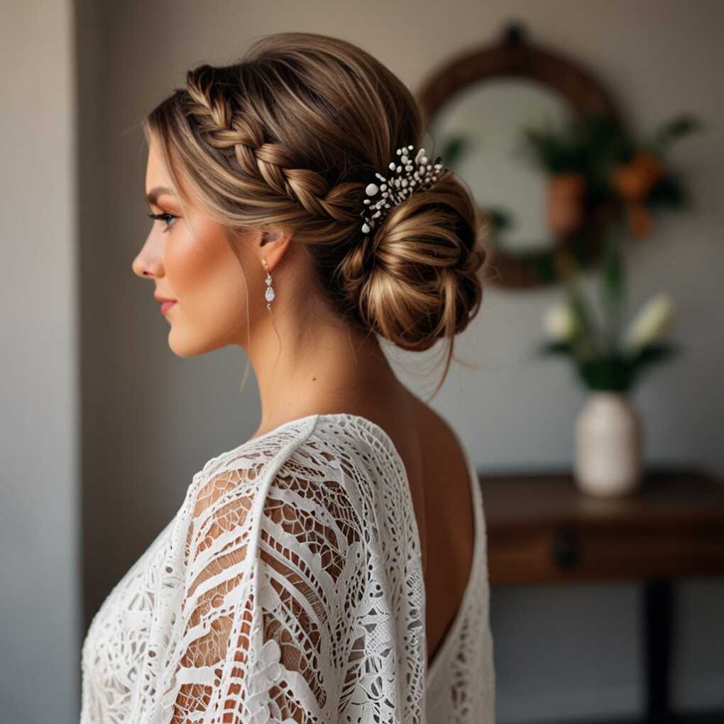 Boho Braided Updo