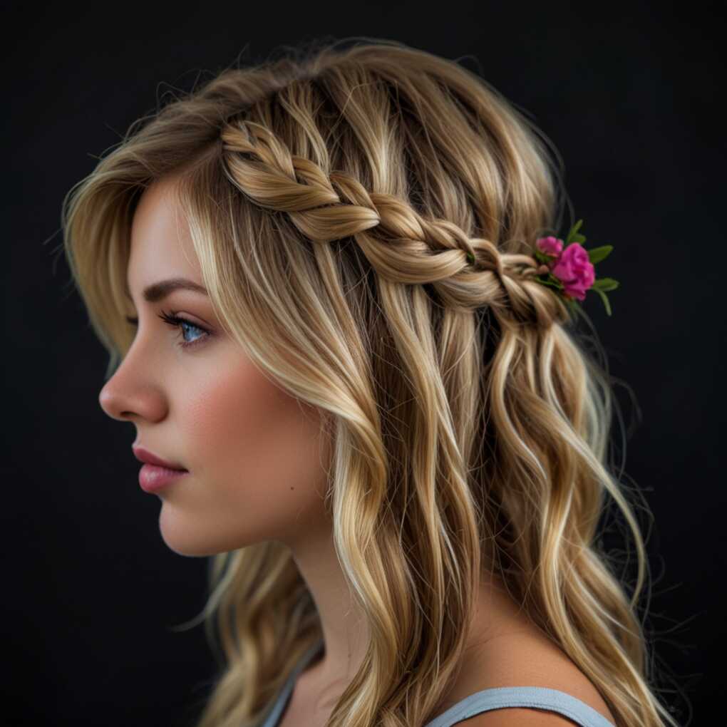 Braided Crown with Waves