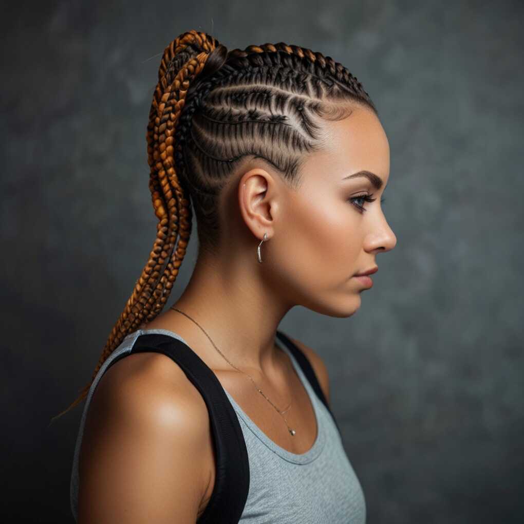 8. Cornrow Mohawk