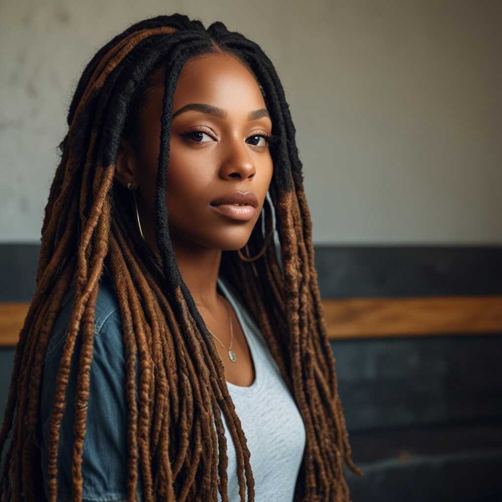 Distressed Faux Locs