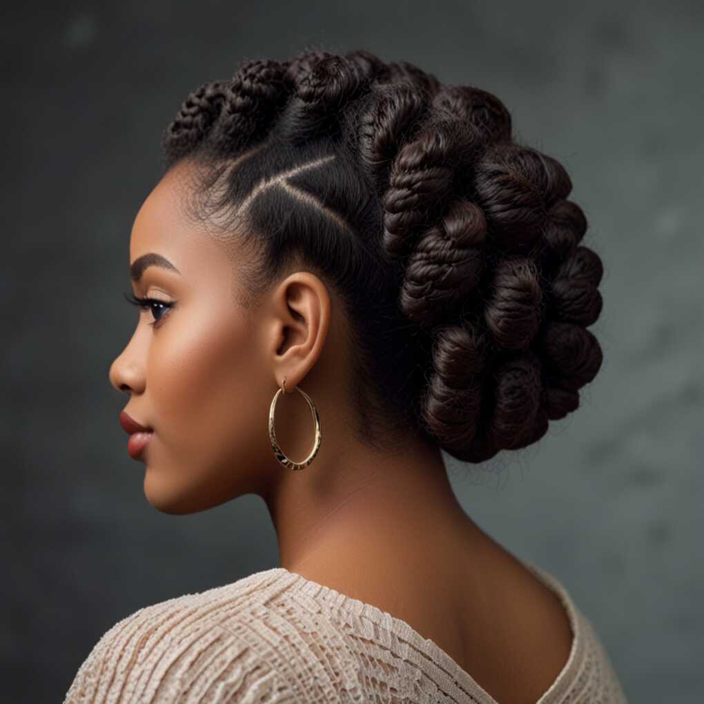 Flat Twist Updo