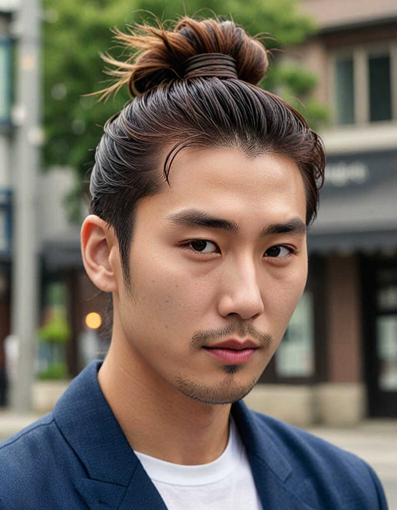 Korean Man Bun