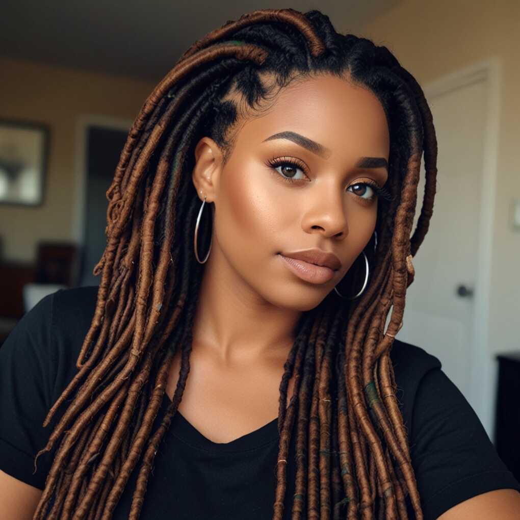 Layered Faux Locs