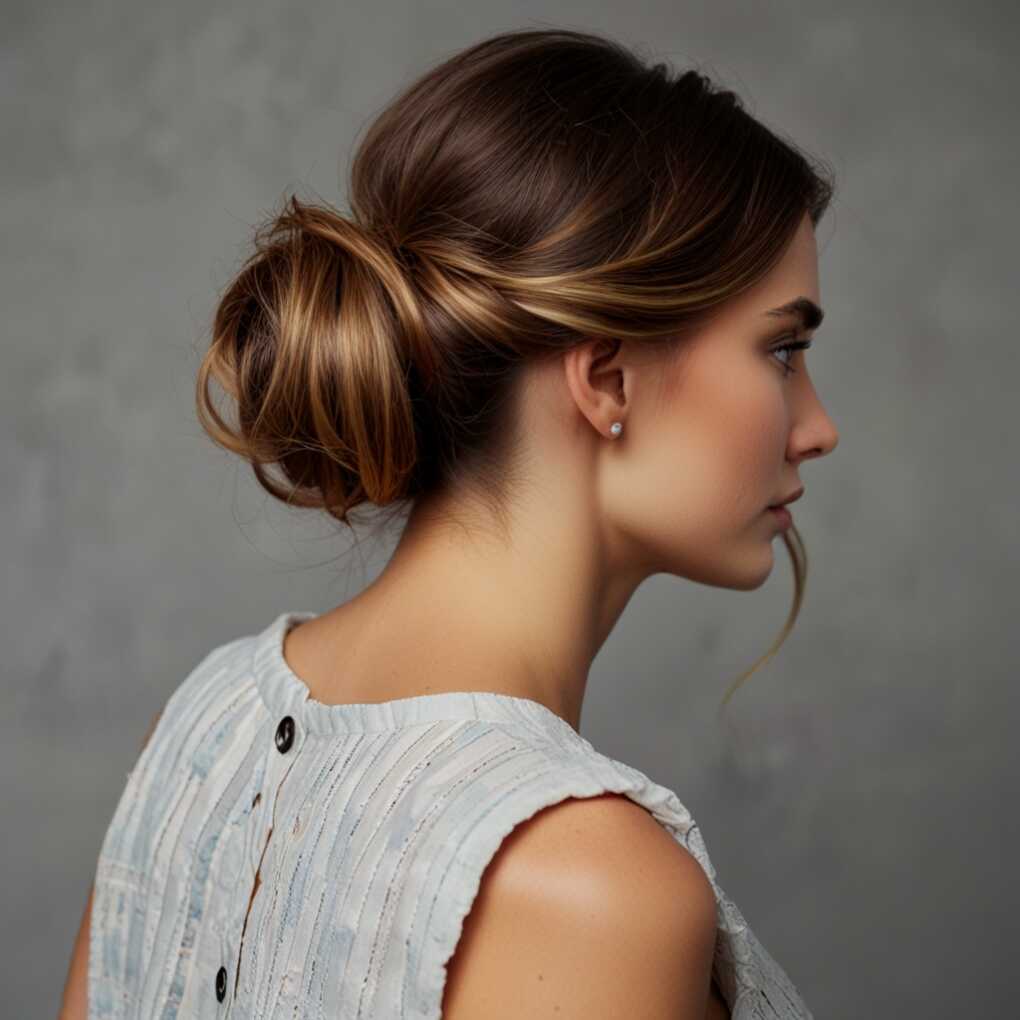 Tousled Low Chignon