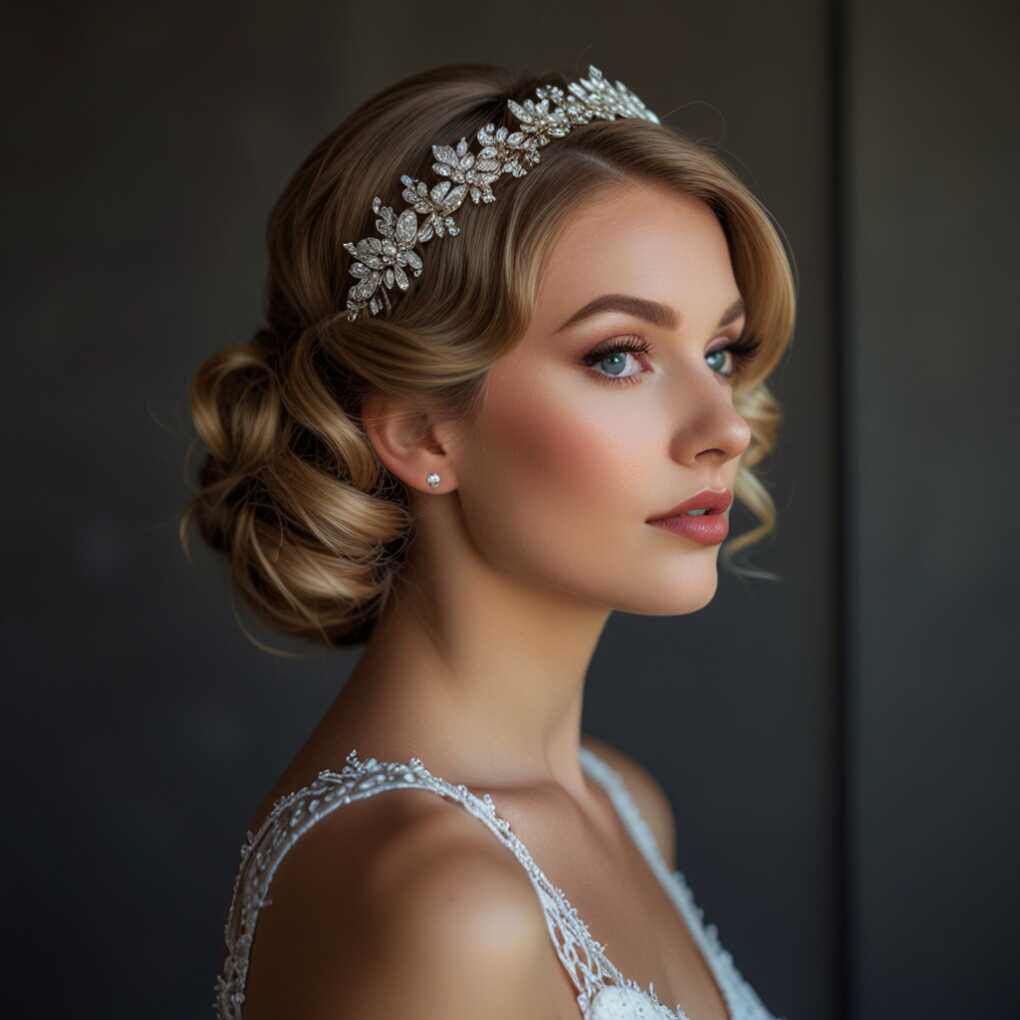 Vintage Waves with Headpiece