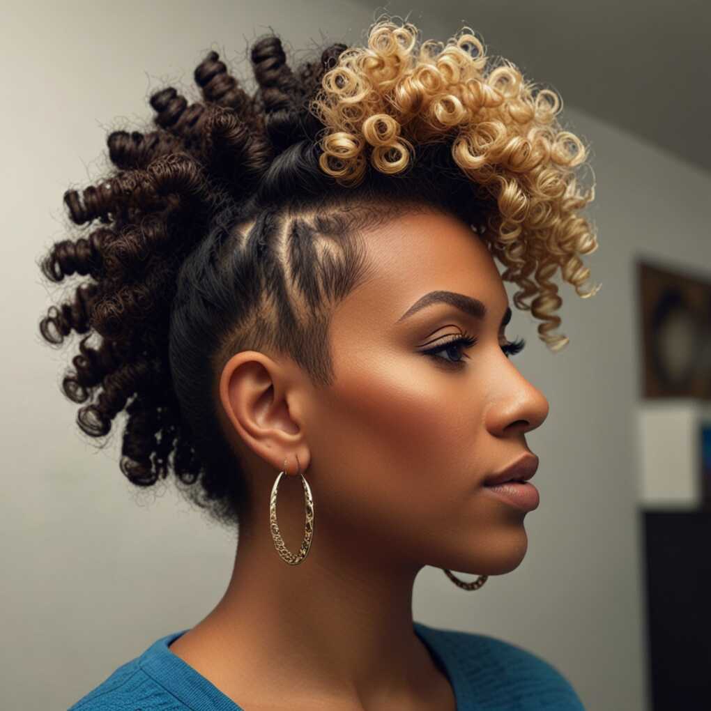 Curly Faux Hawk