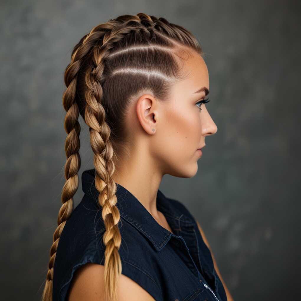 Dutch Braid Mohawk