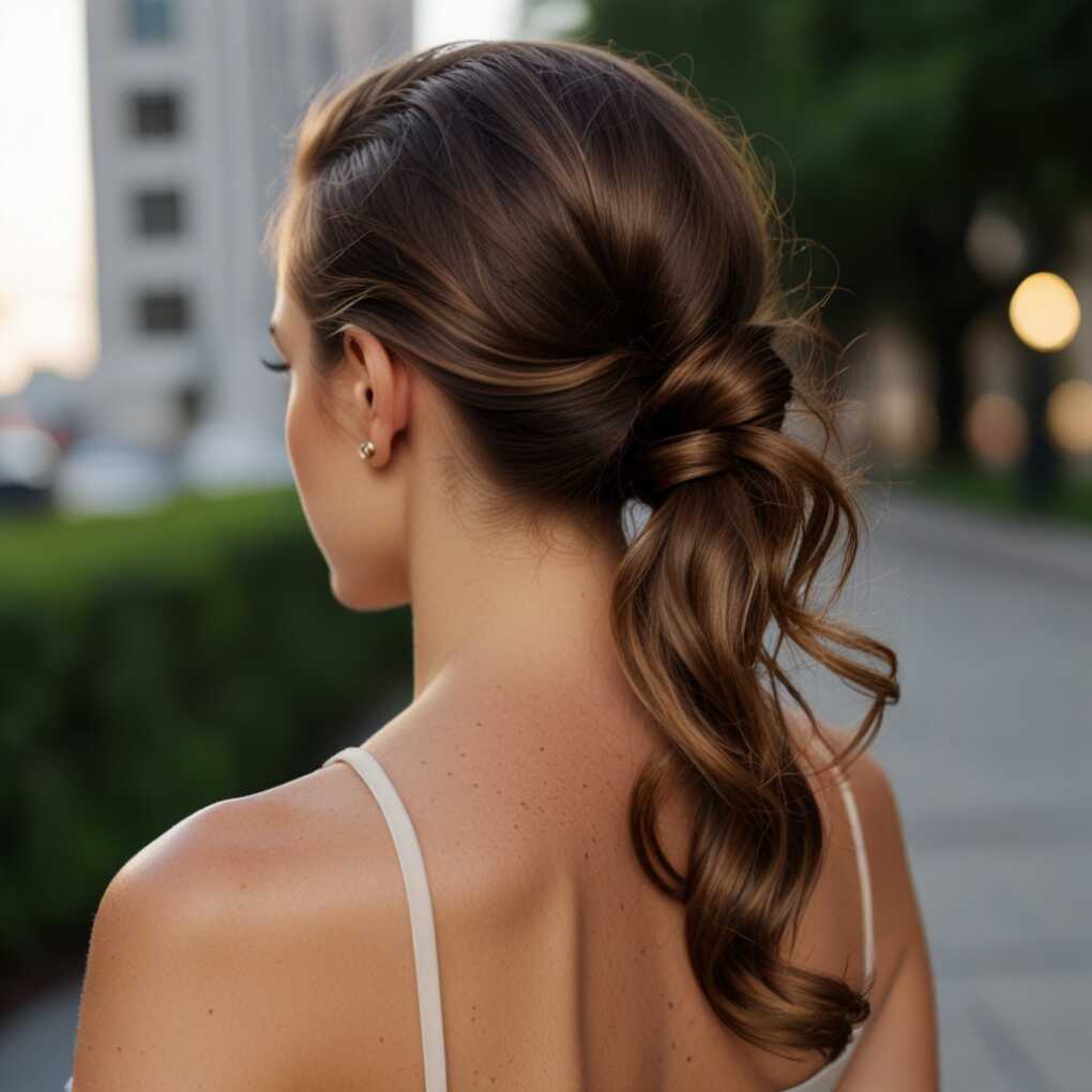 Sleek Low Ponytail