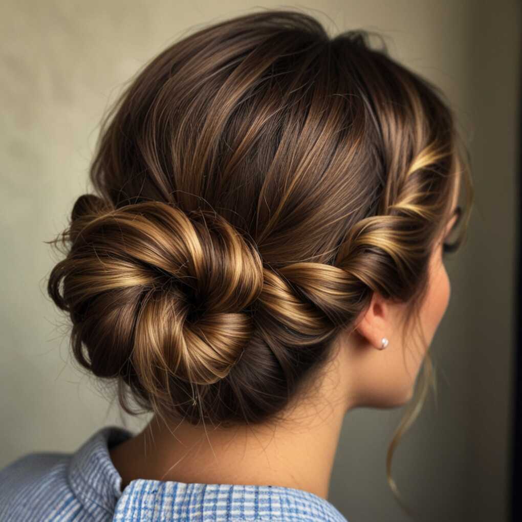 Twisted Low Bun