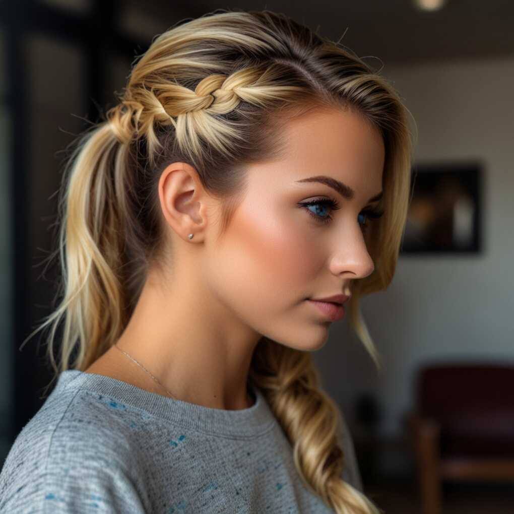  Twisted Side Ponytail