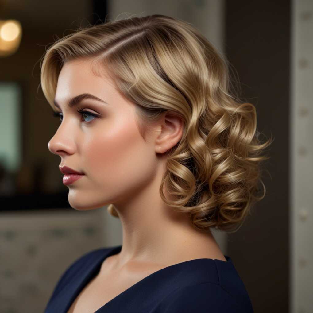 Vintage-Inspired Pin Curls