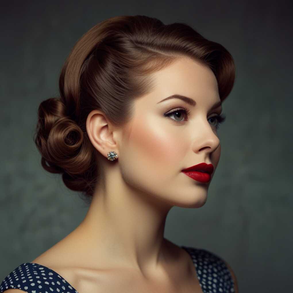 10. Vintage Pin-Up Updo