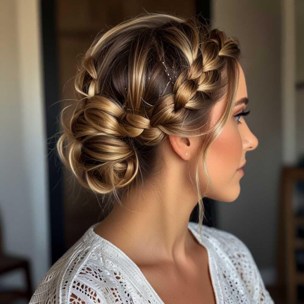 13. Twisted Rope Braid Updo